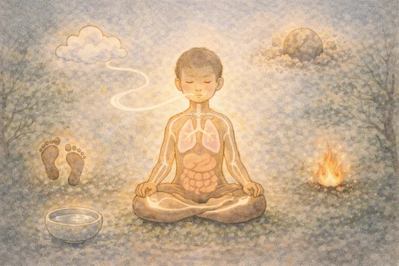 Illustration for Kāyagatāsati sutta - Mindfulness of the Body