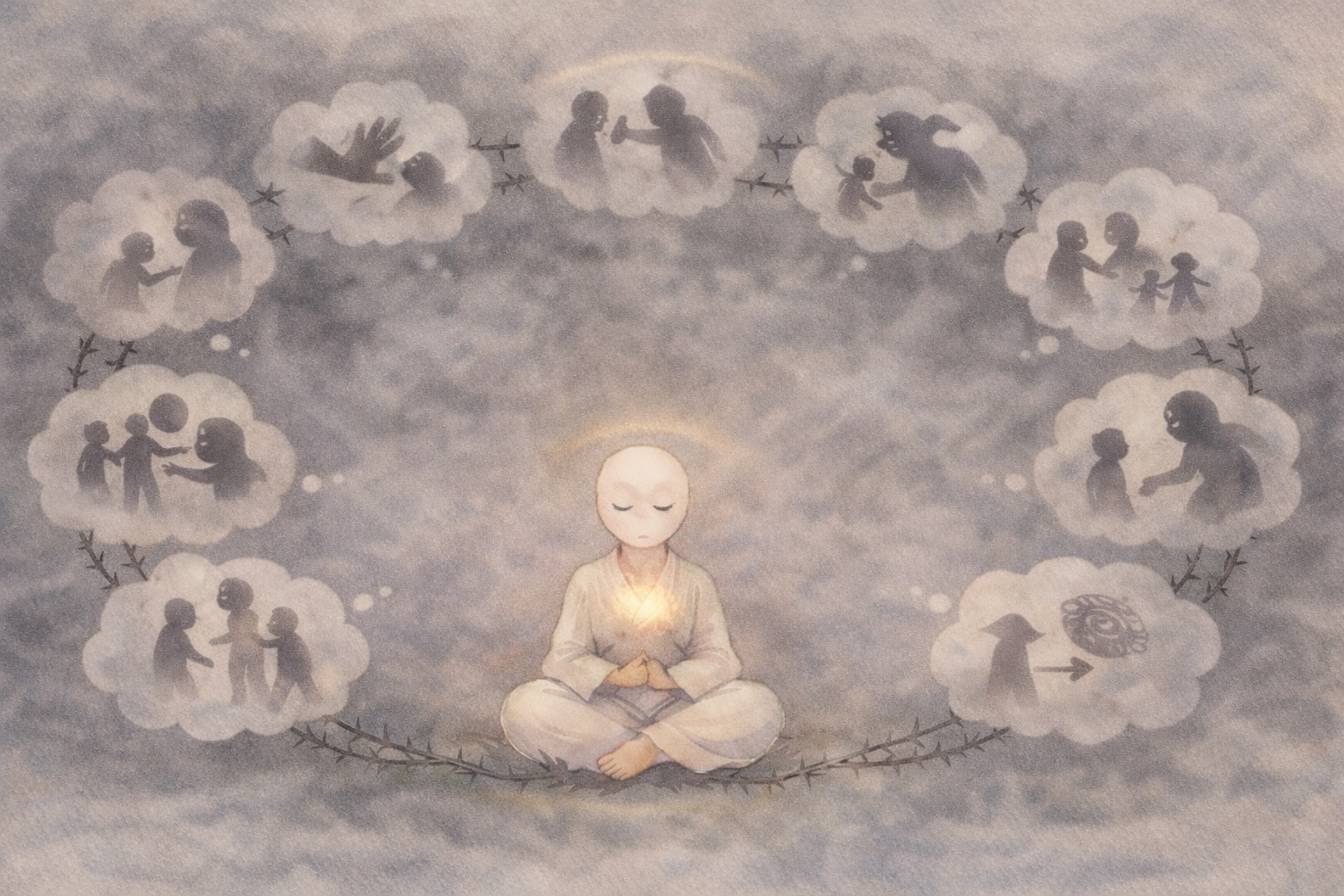 Illustration for Āghātavatthu sutta - Grounds for Resentment